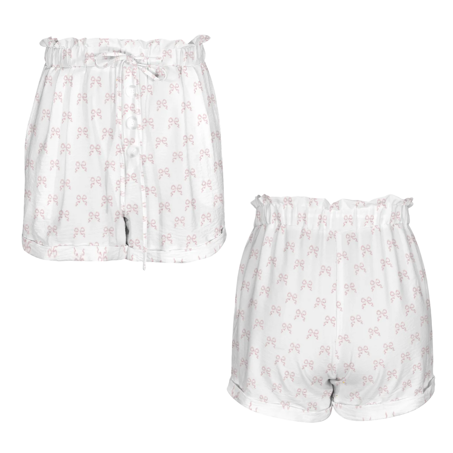 Ruched Waist Shorts - Collection I - Rococo Blush Petite