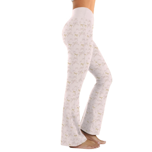 High Waist Flare Leggings - Collection 1 - Rococo Blush