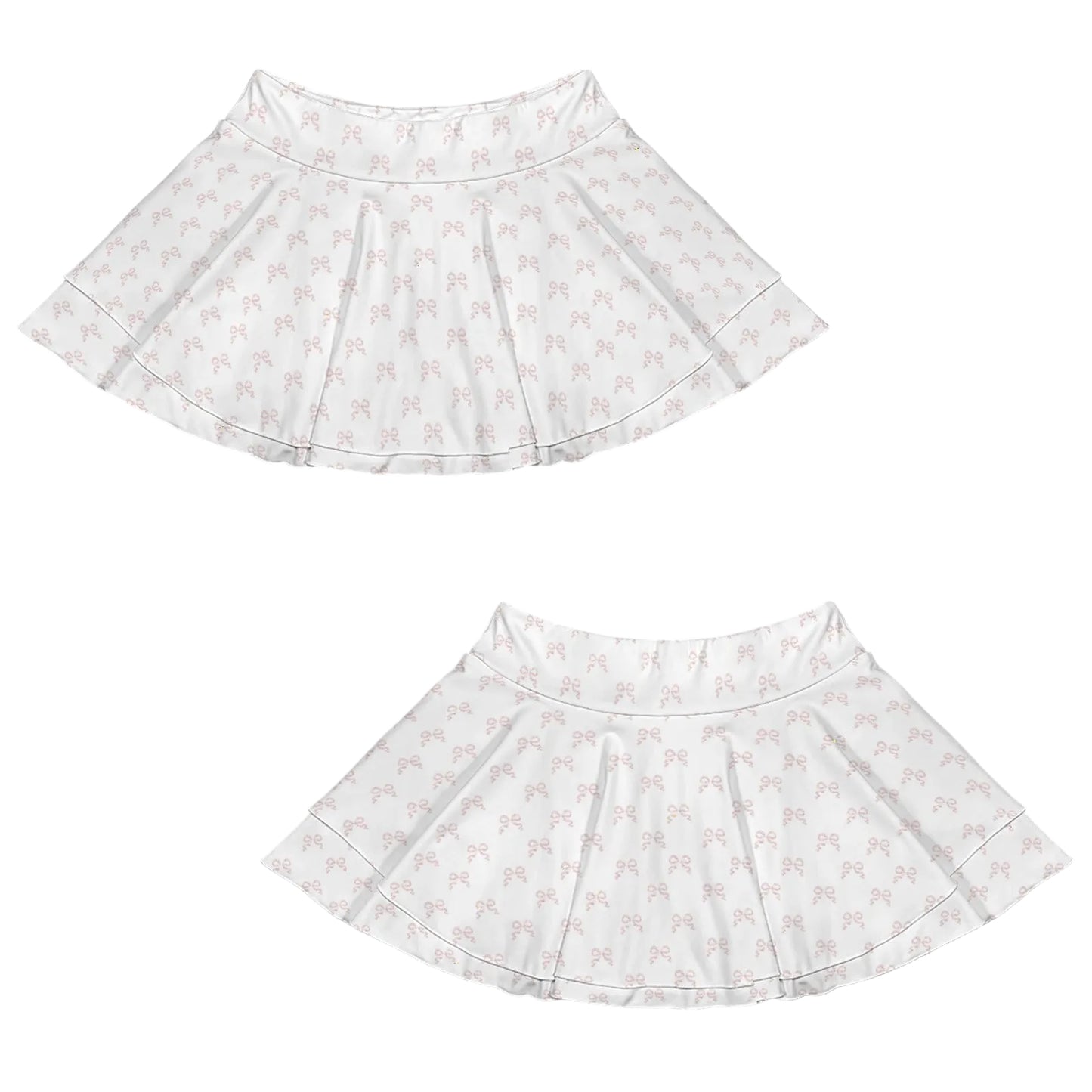 Double Layer Tennis Skirt - Collection 1 - Rococo Blush Petite