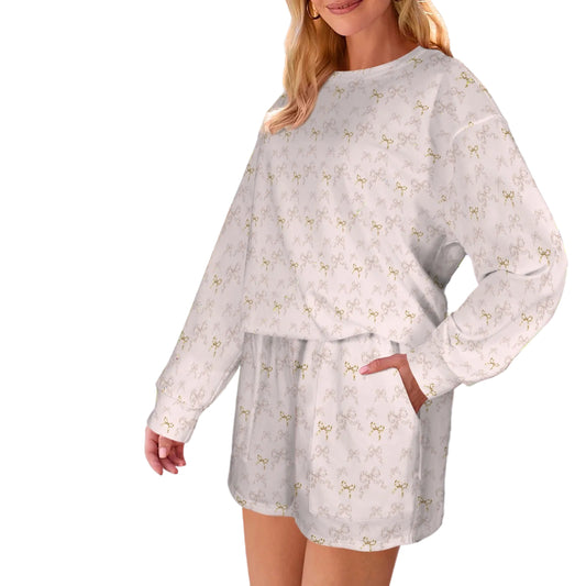 Sweatshirt & Shorts Set - Collection 1 - Rococo Blush