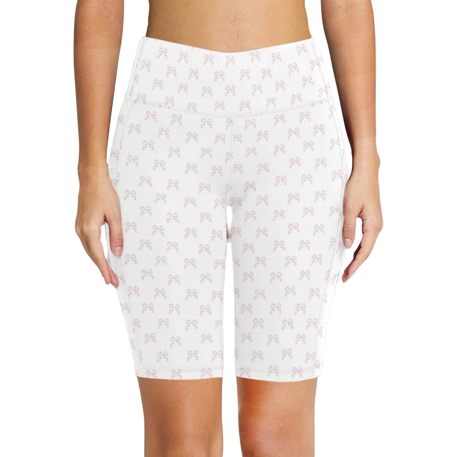 High Waist Yoga Shorts - Collection 1 - Rococo Blush Petite