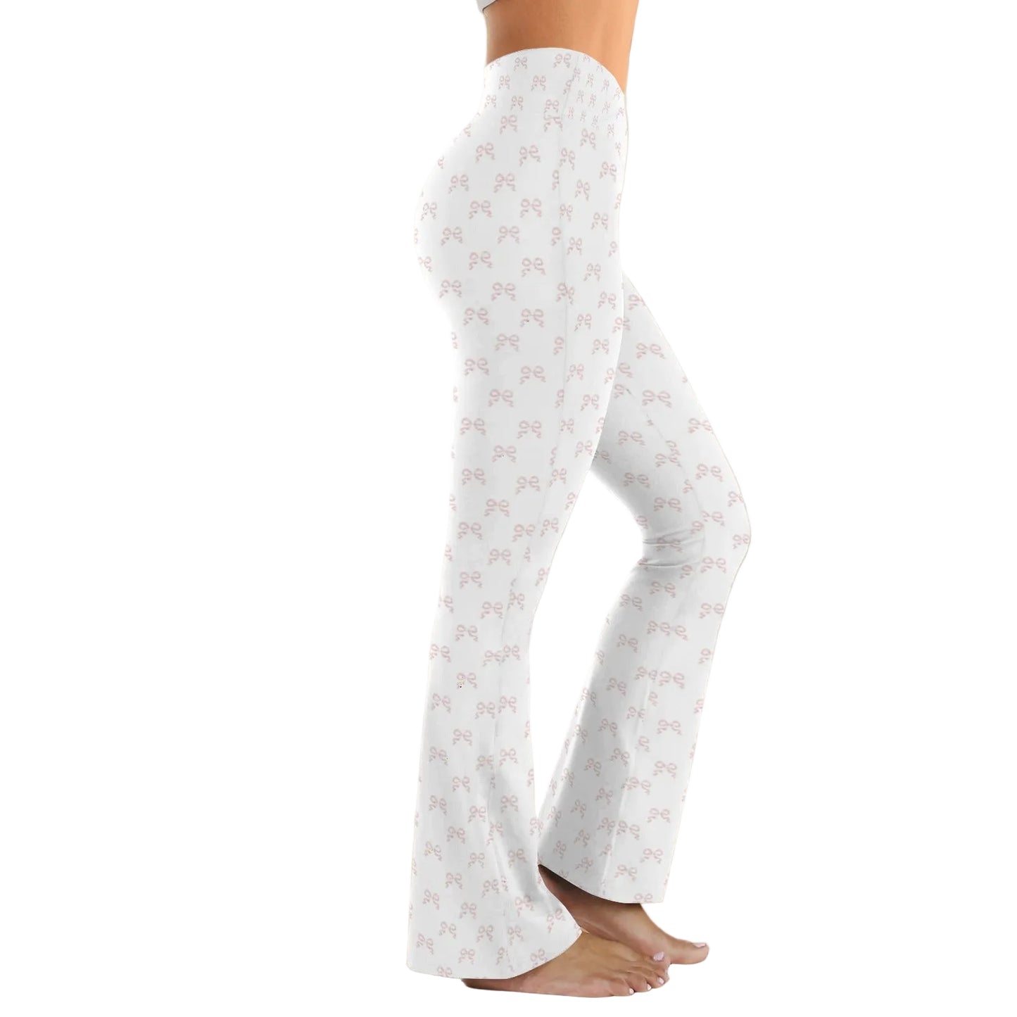 High Waist Flare Leggings - Collection 1 - Rococo Blush Petite