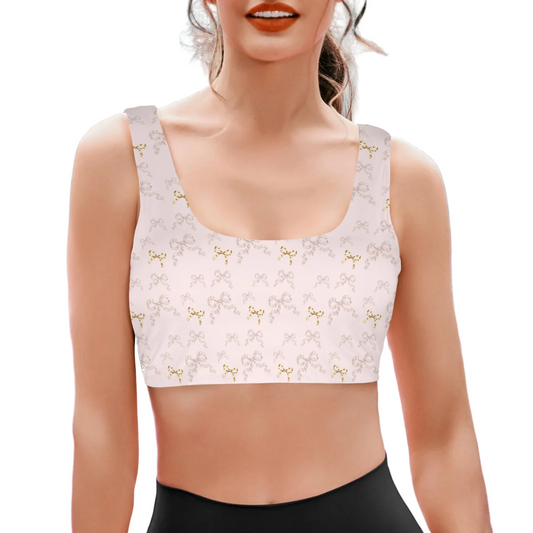Twist Back Sports Bra - Collection 1 - Rococo Blush