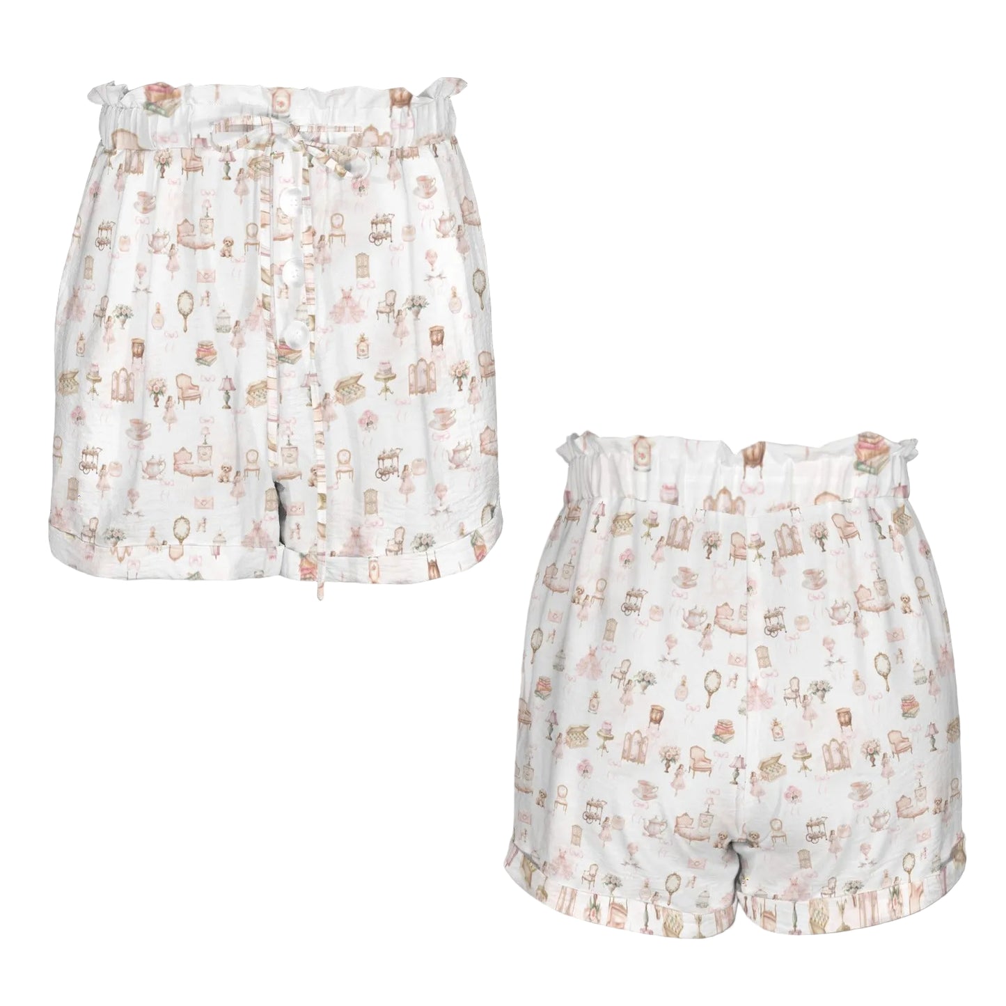 Ruched Waist Shorts - Arabella's Tiny World