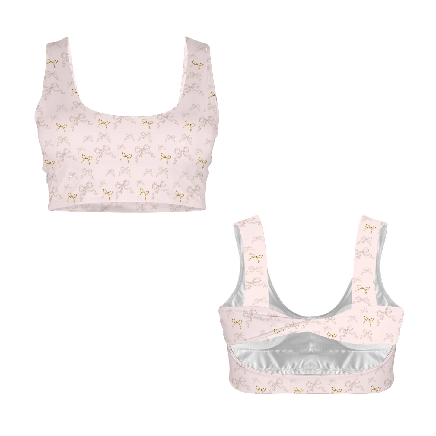 Twist Back Sports Bra - Collection 1 - Rococo Blush