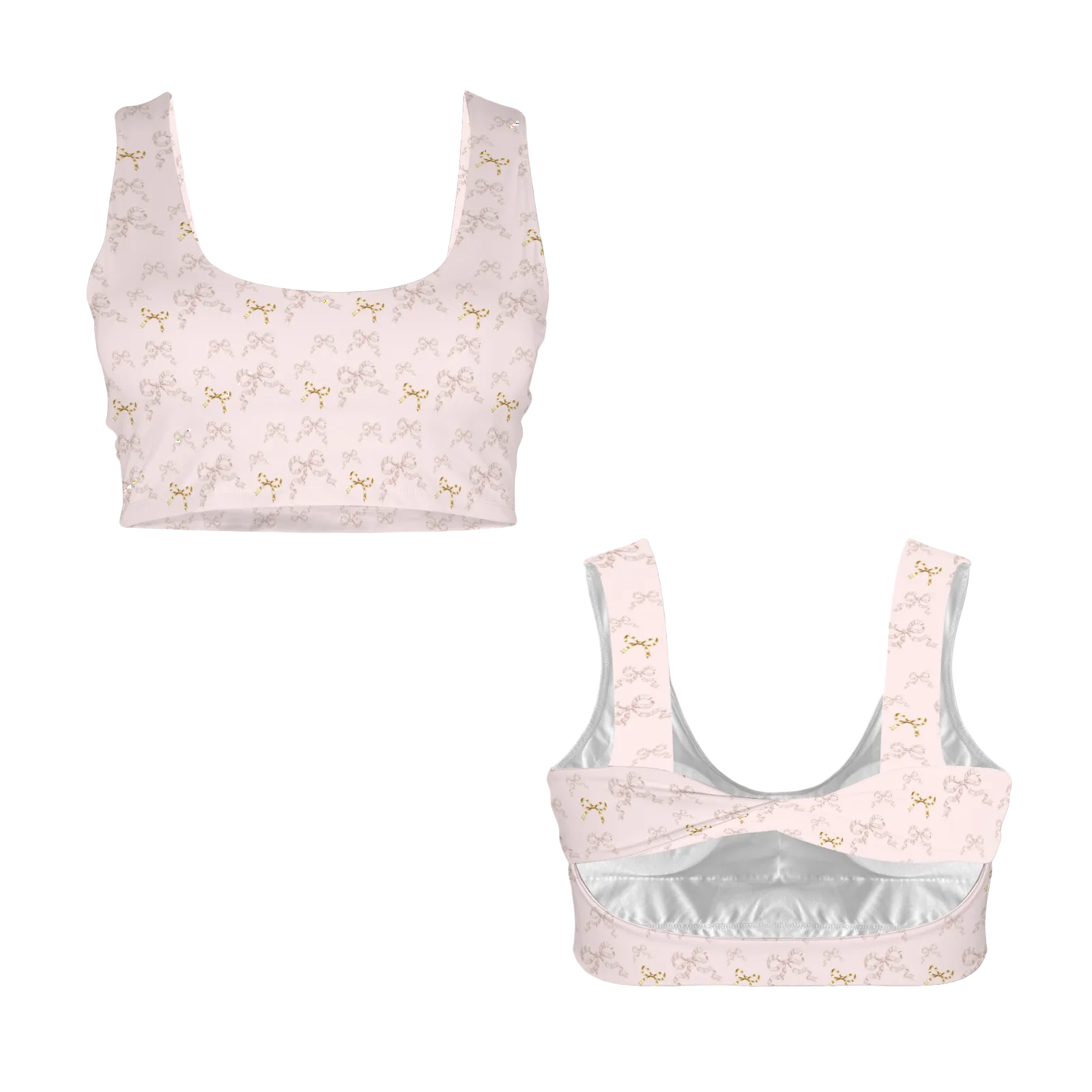 Twist Back Sports Bra - Collection 1 - Rococo Blush