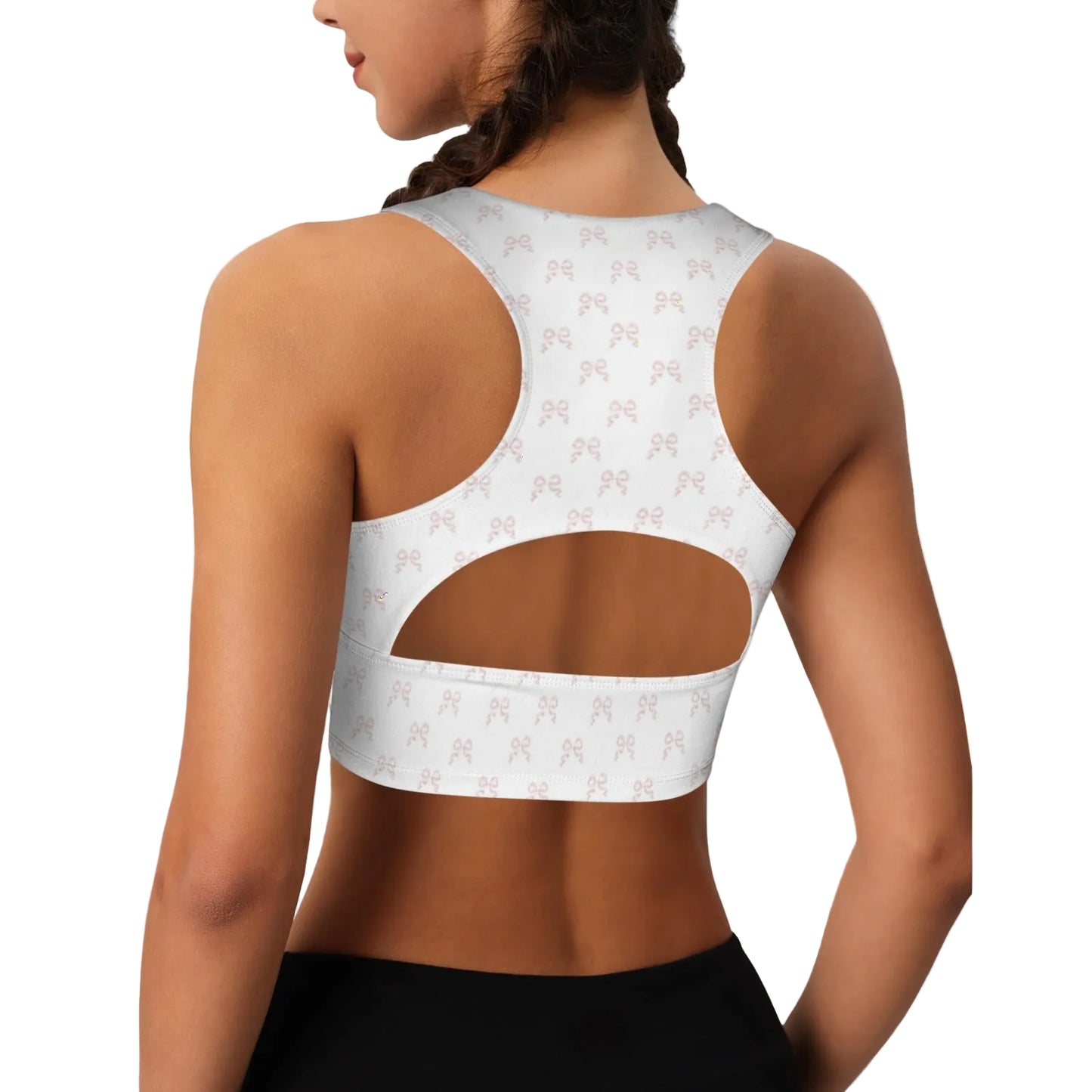 V Neck Sports Crop - Collection 1 - Rococo Blush Petite