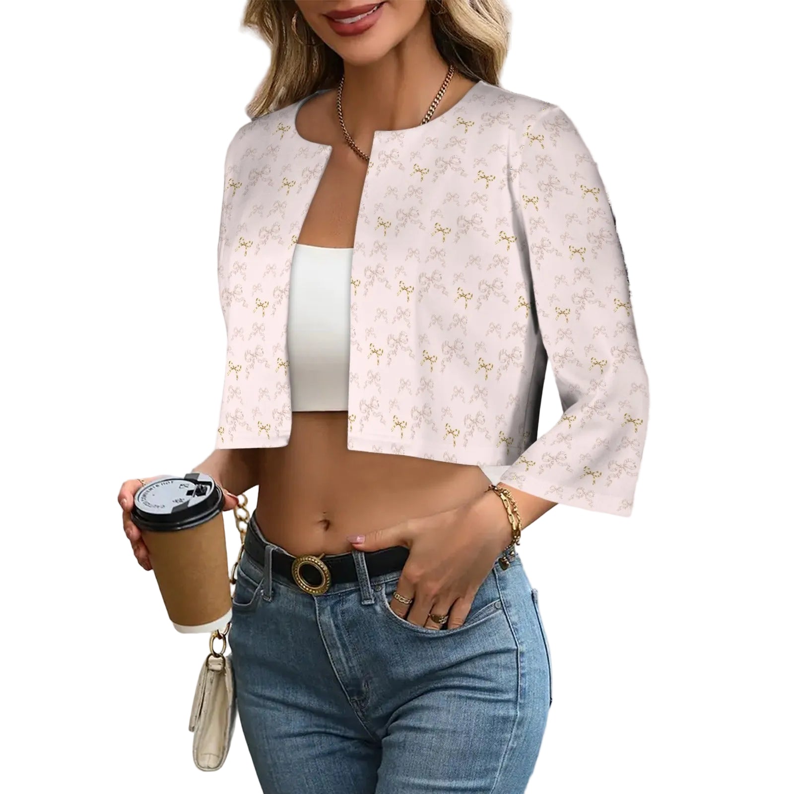Cropped Jacket - Collection I - Rococo Blush