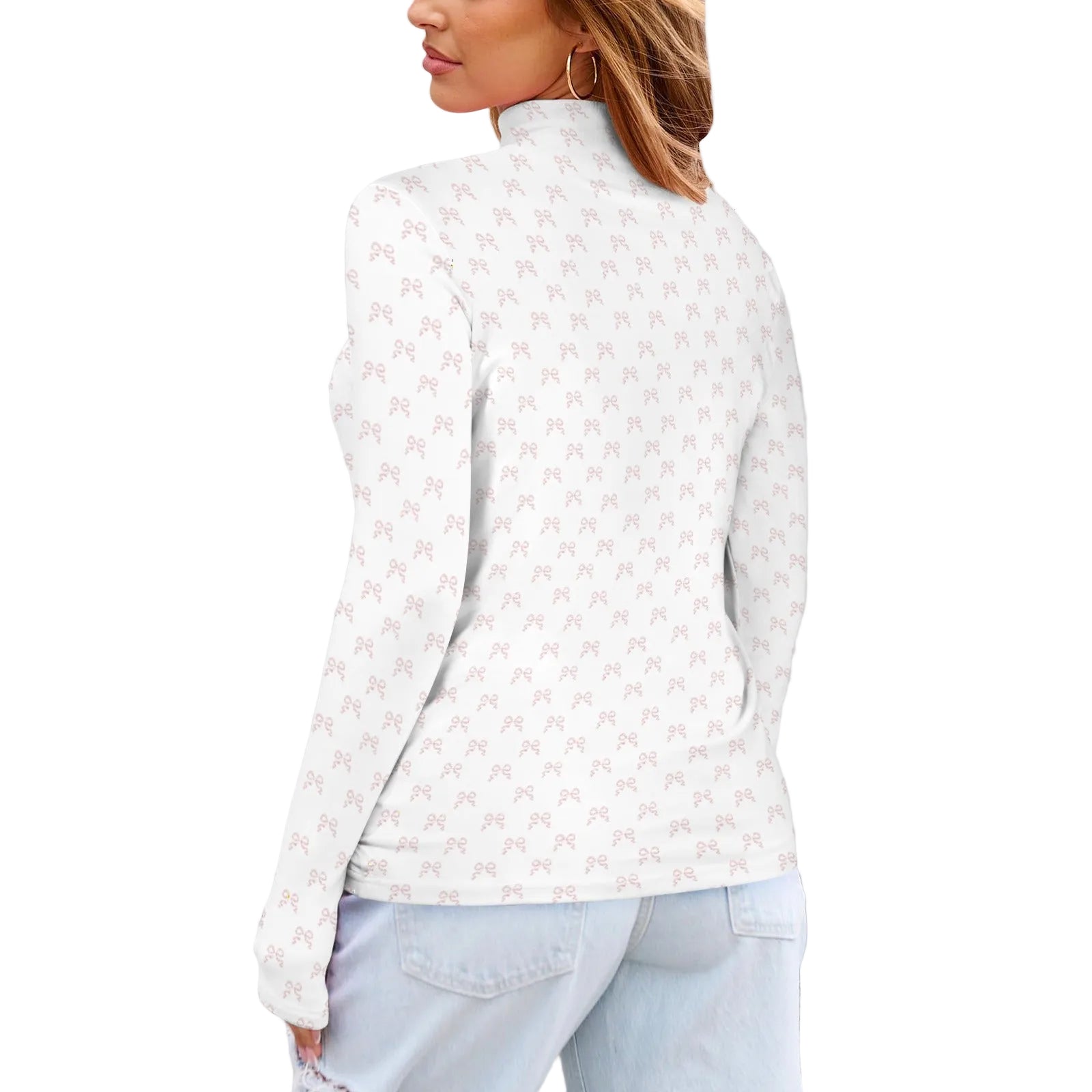 Turtle Neck Top - Rococo Blush Petite