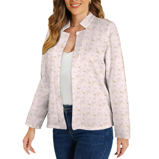 Open Front Coat - Rococo Blush