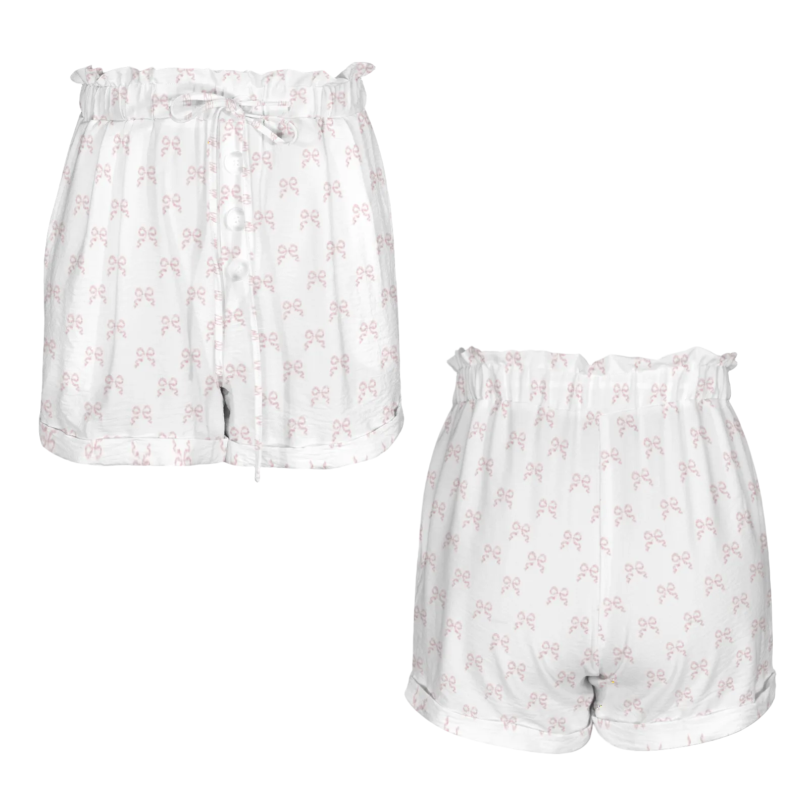 Ruched Waist Shorts - Collection I - Rococo Blush Petite