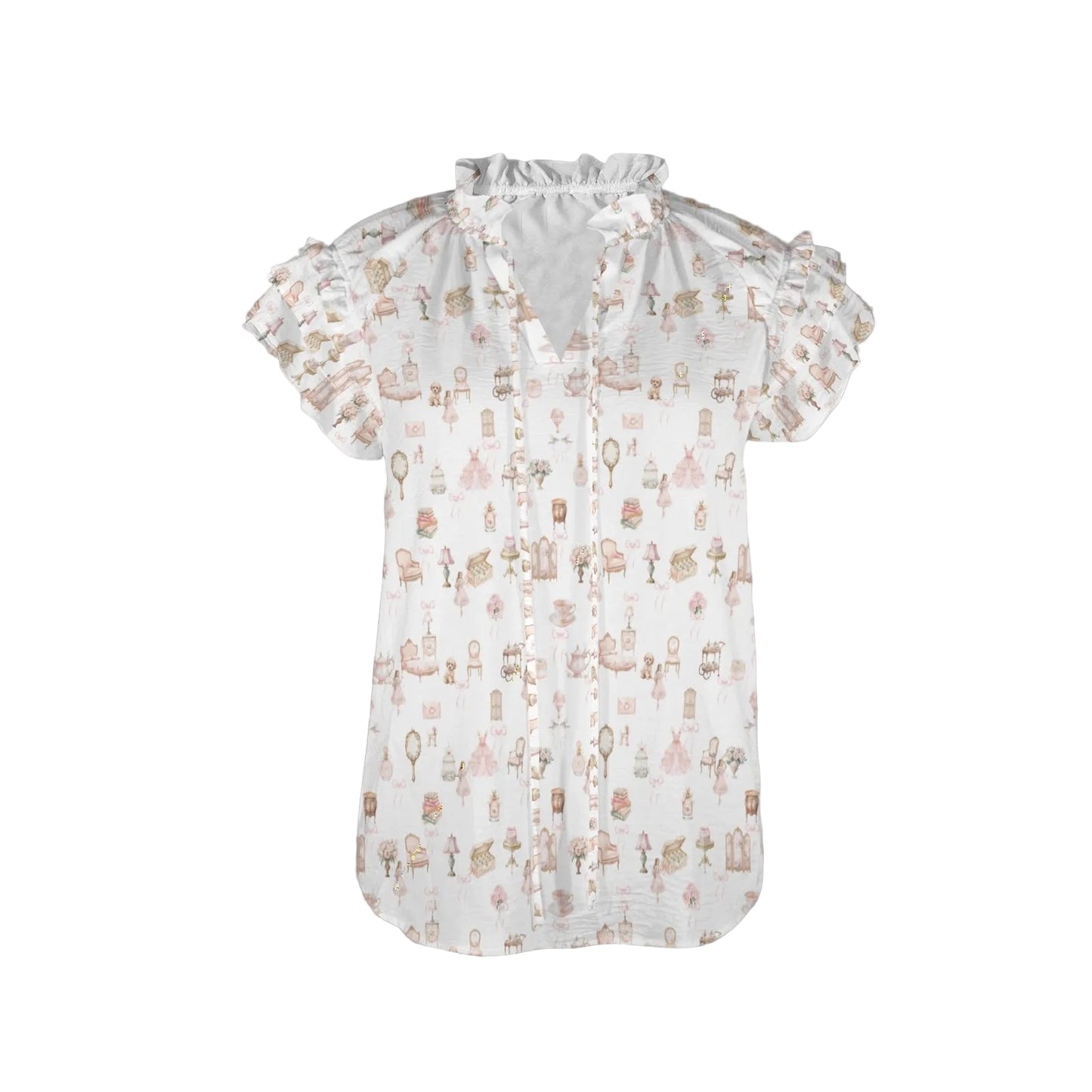 Ruffle Sleeve Blouse - Arabella's Tiny World
