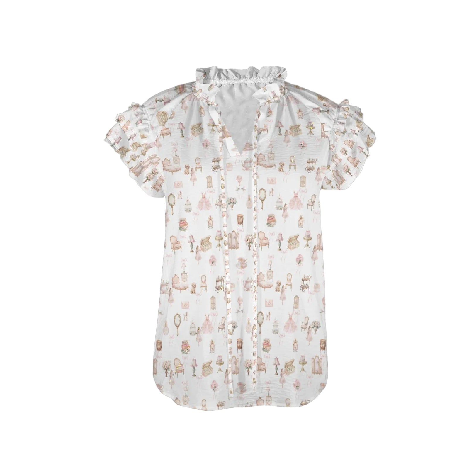 Ruffle Sleeve Blouse - Arabella's Tiny World