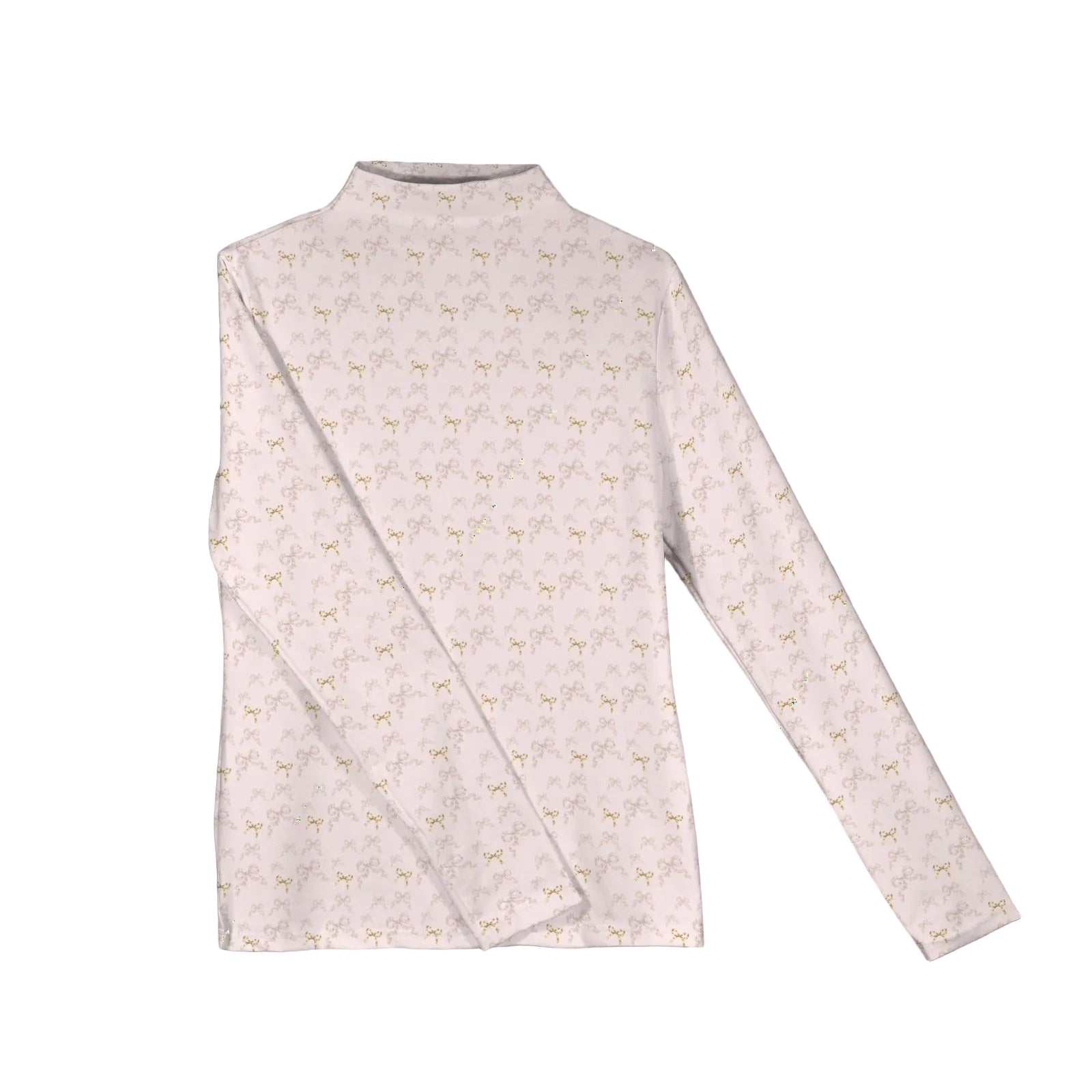 Turtle Neck Top - Rococo Blush