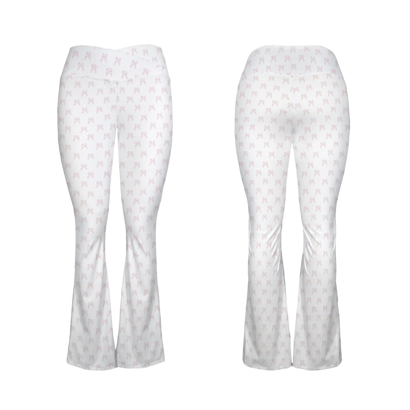 High Waist Flare Leggings - Collection 1 - Rococo Blush Petite