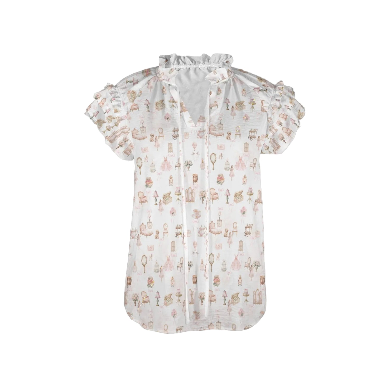 Ruffle Sleeve Blouse - Arabella's Tiny World