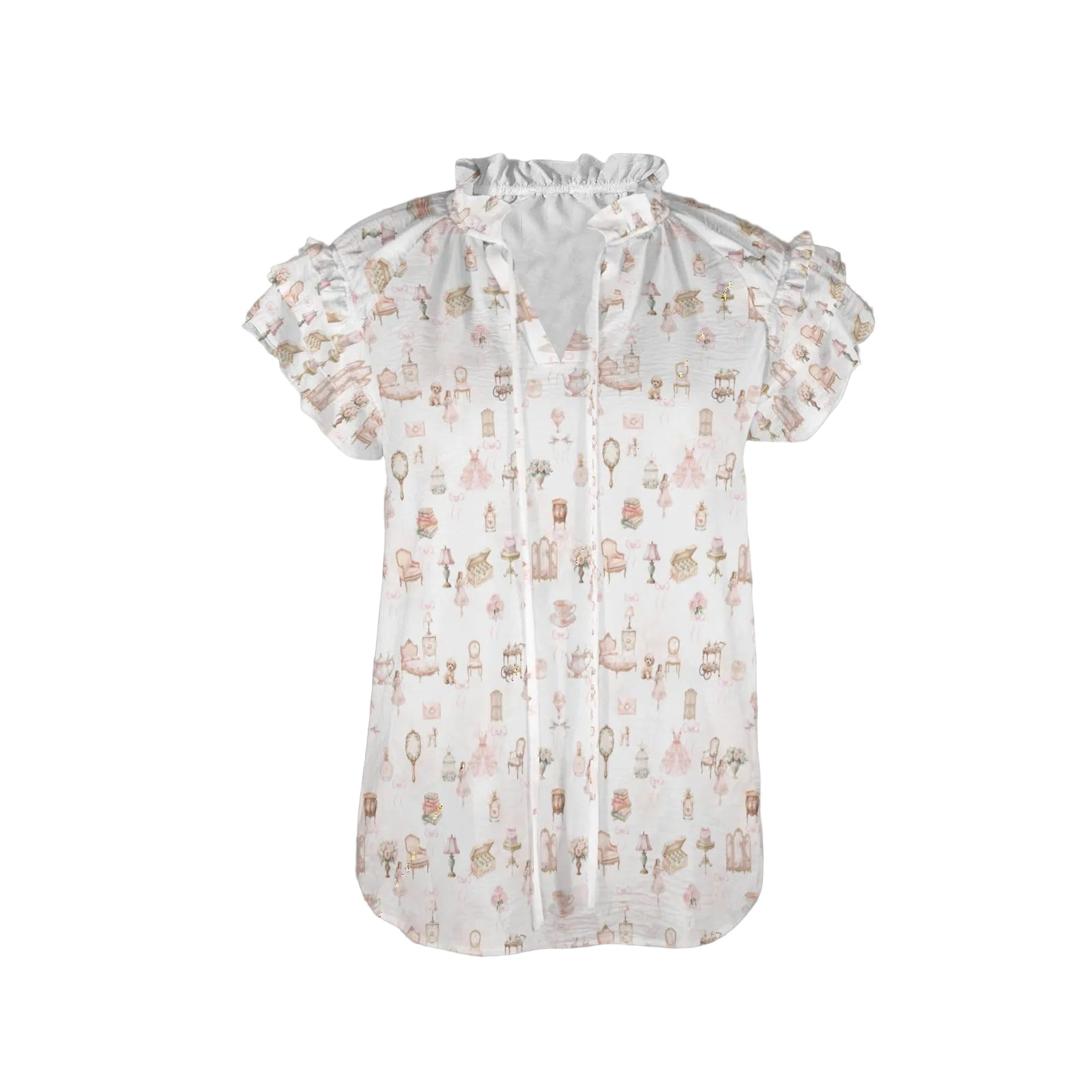Ruffle Sleeve Blouse - Arabella's Tiny World