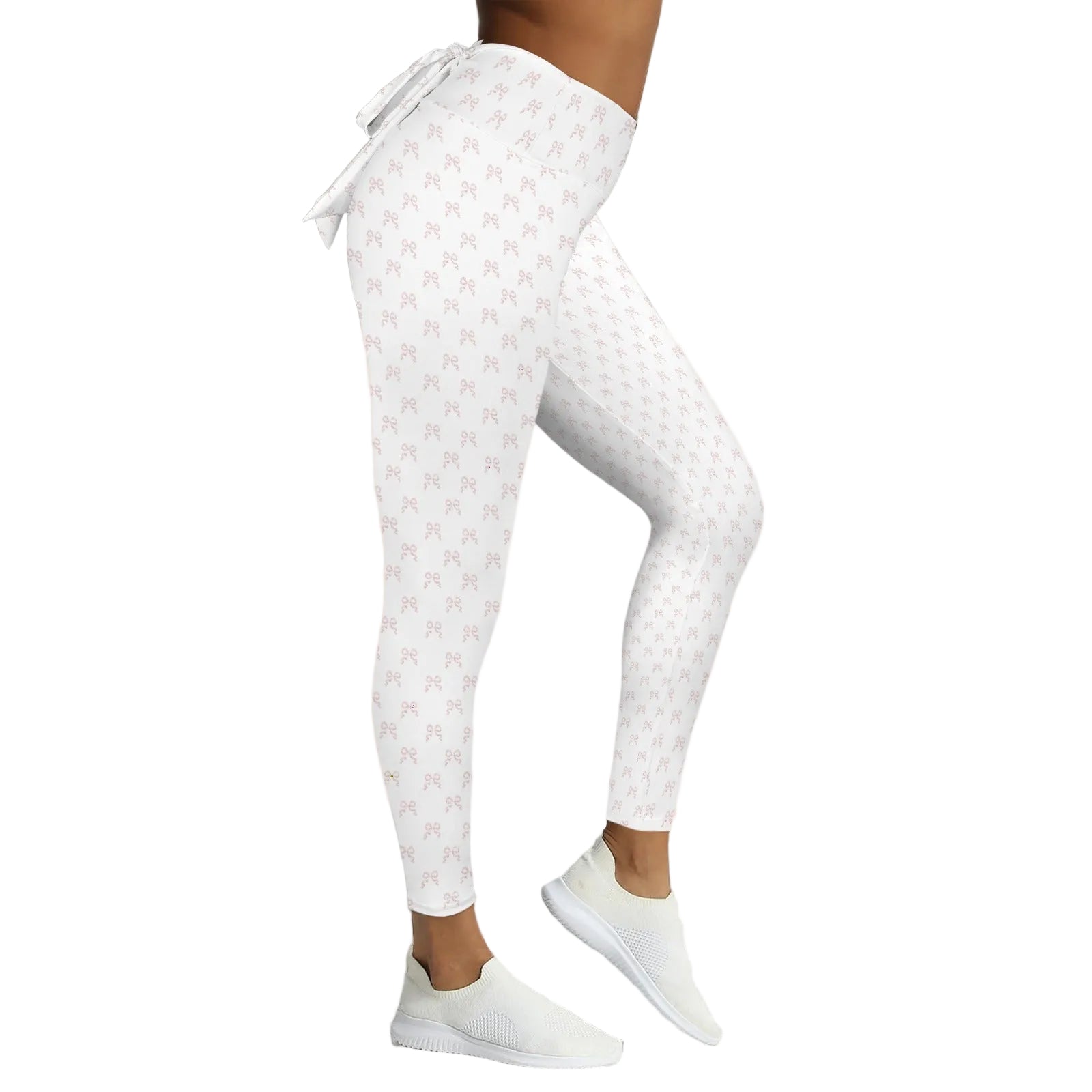 Bow Tie Leggings - Collection 1 - Rococo Blush Petite