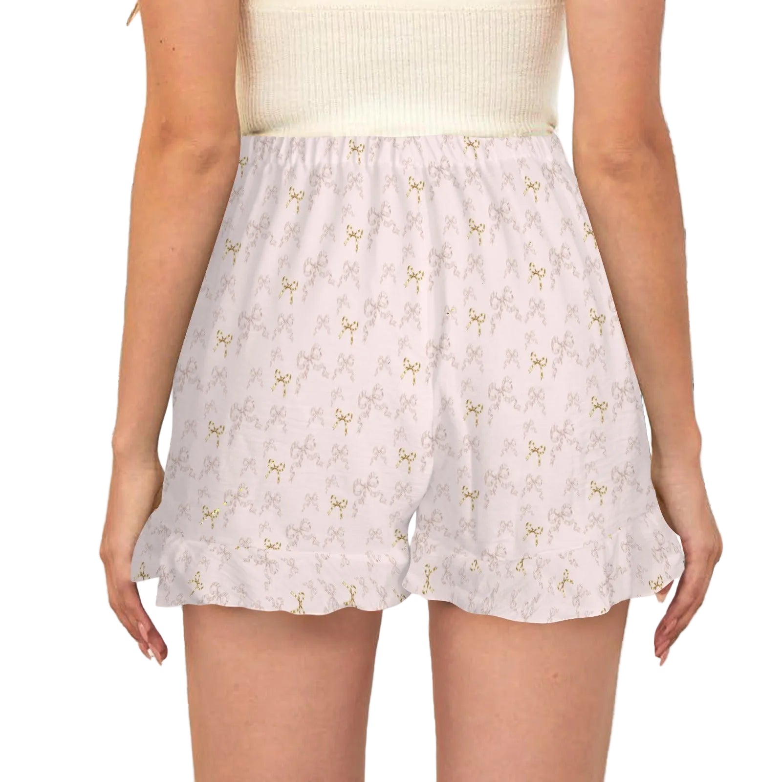 Ruffle Hem Shorts - Collection I - Rococo Blush
