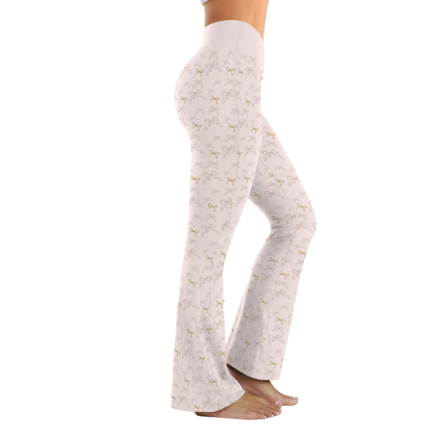 High Waist Flare Leggings - Collection 1 - Rococo Blush