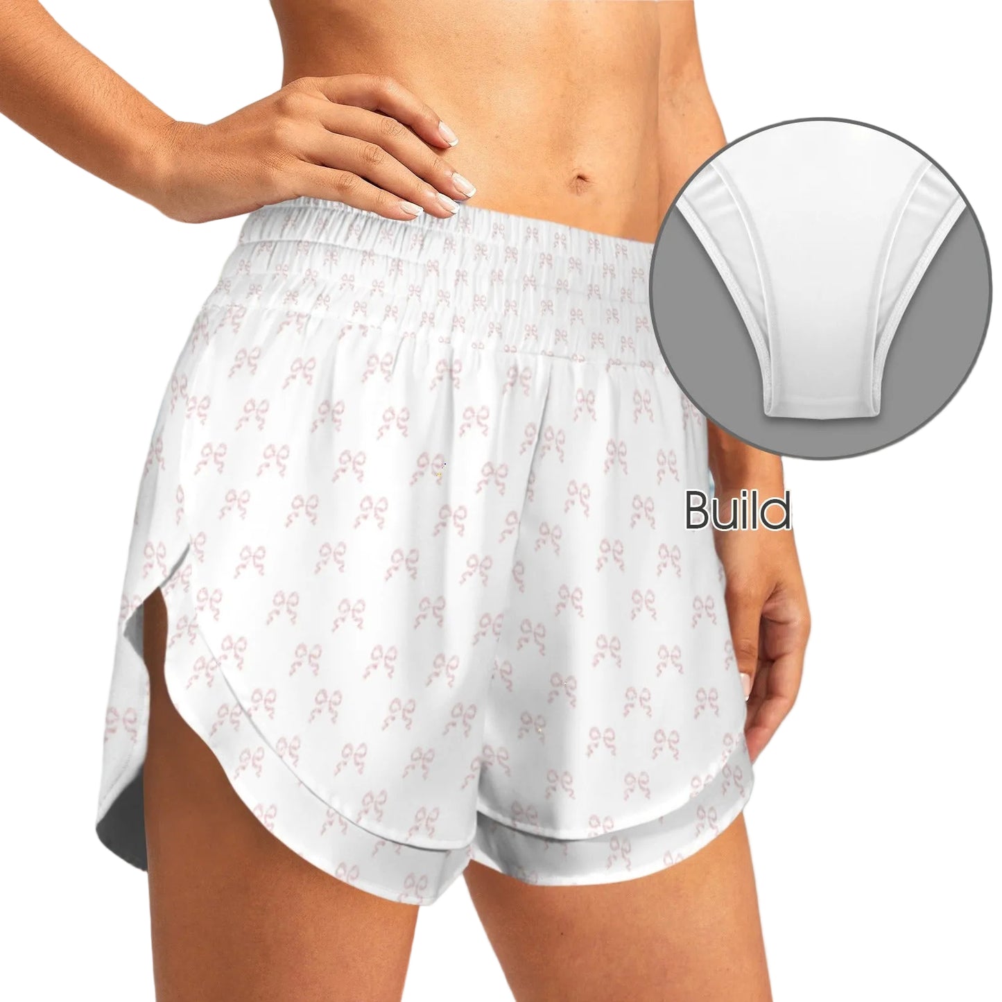 Flared Layered Shorts - Collection 1 - Rococo Blush Petite