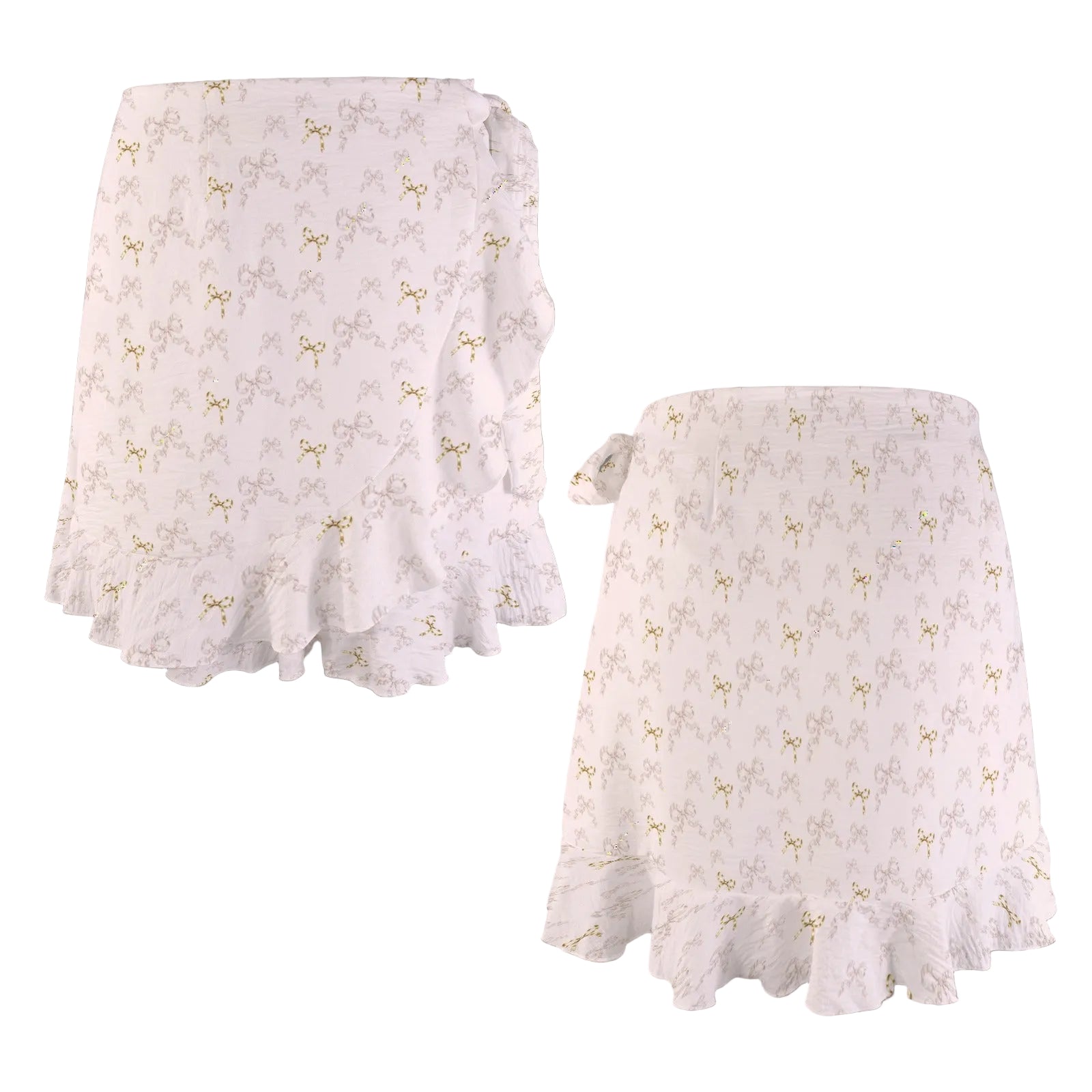 Ruffle Side Tie Skirt - Collection 1 - Rococo Blush