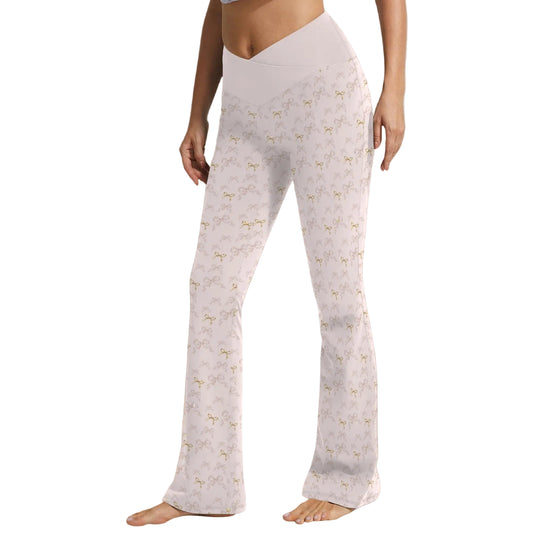 High Waist Flare Leggings - Collection 1 - Rococo Blush