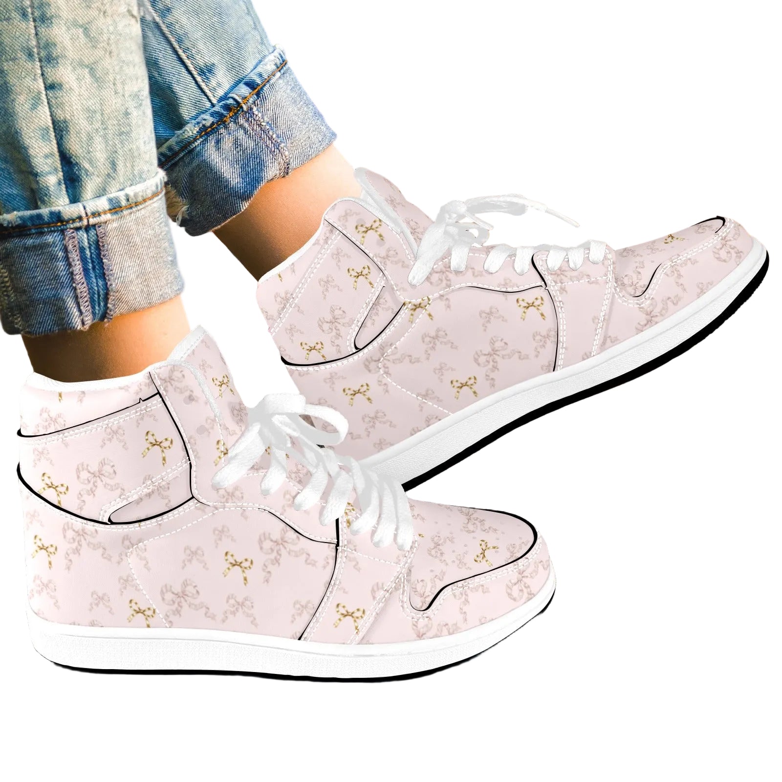 High Top Sneakers - Collection I - Rococo Blush