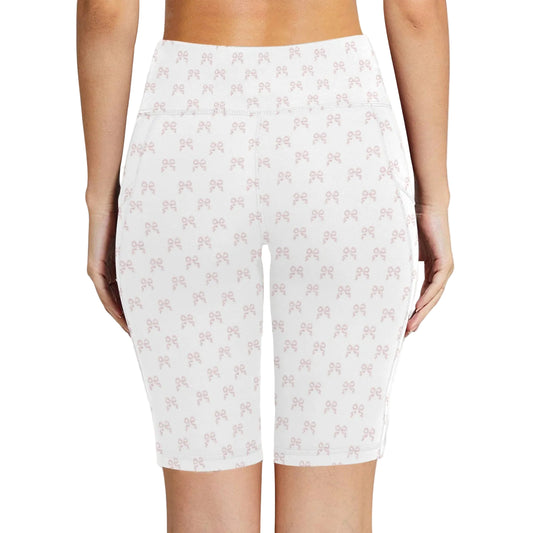 High Waist Yoga Shorts - Collection 1 - Rococo Blush Petite