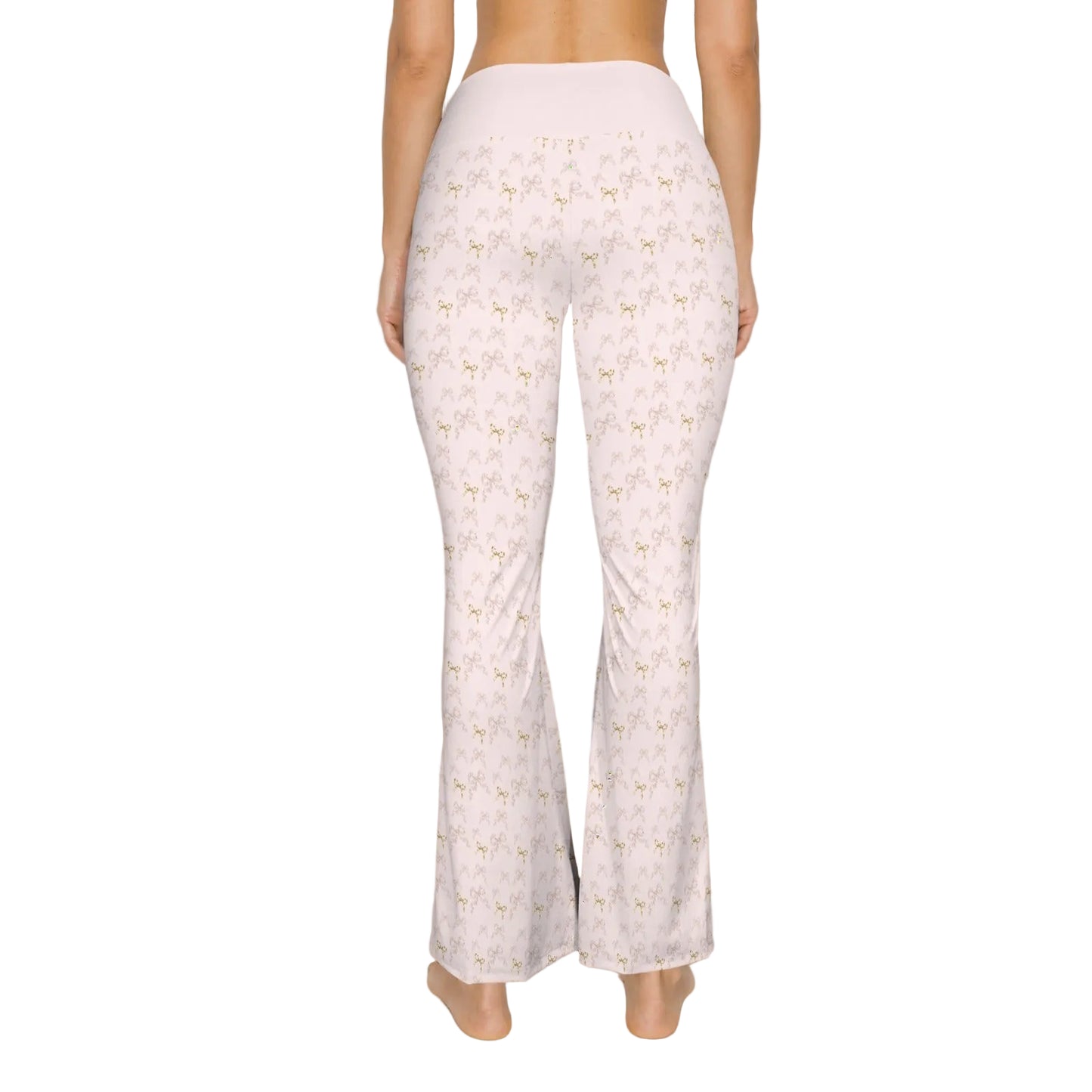 High Waist Flare Leggings - Collection 1 - Rococo Blush
