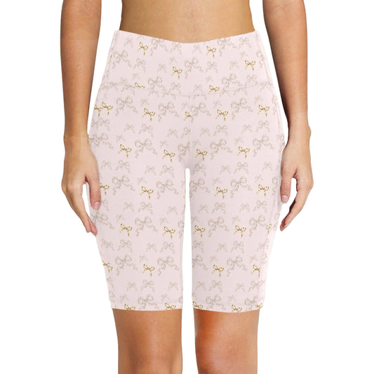 High Waist Yoga Shorts - Collection 1 - Rococo Blush