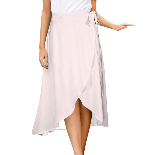 Wrap Midi Skirt - Mignard