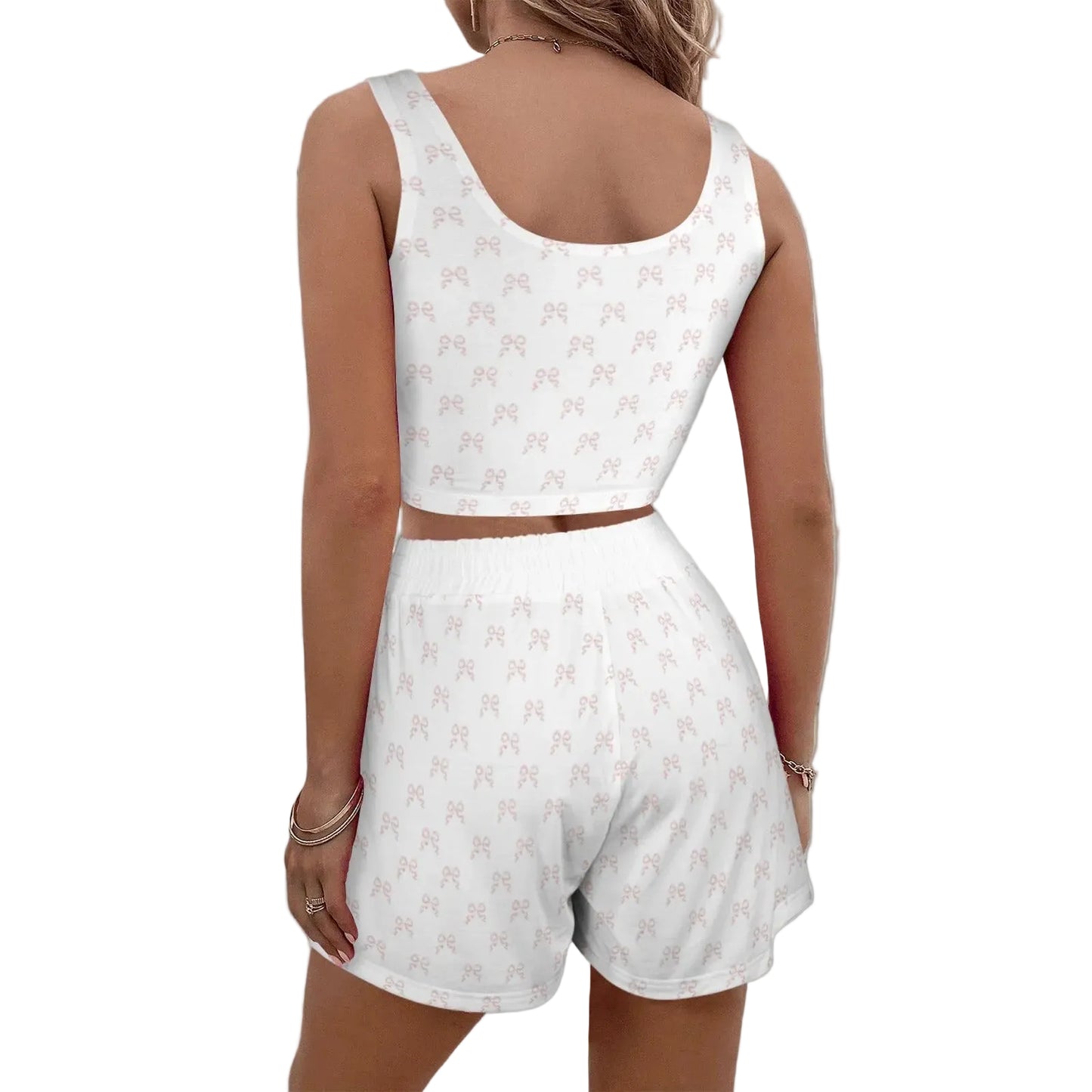 Crop Tank Top & Shorts Set - Collection 1 - Rococo Blush Petite