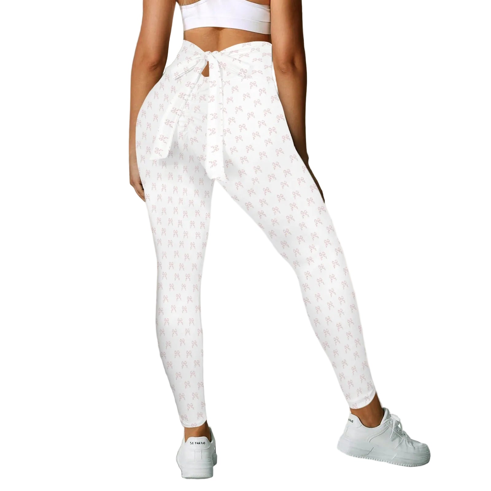 Bow Tie Leggings - Collection 1 - Rococo Blush Petite