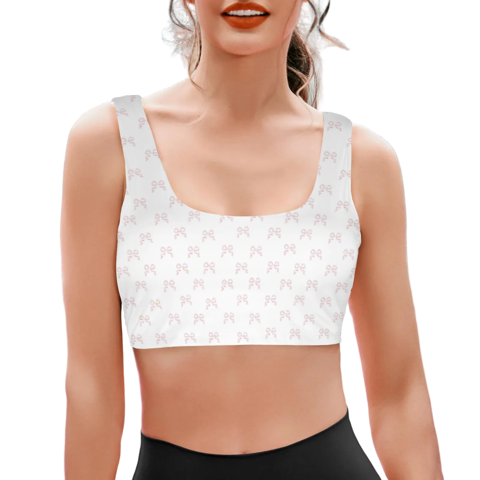 Twist Back Sports Bra - Collection 1 - Rococo Blush Petite