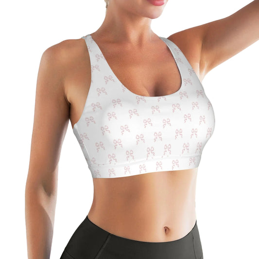 Cross Back Sports Bra - Collection 1 - Rococo Blush Petite