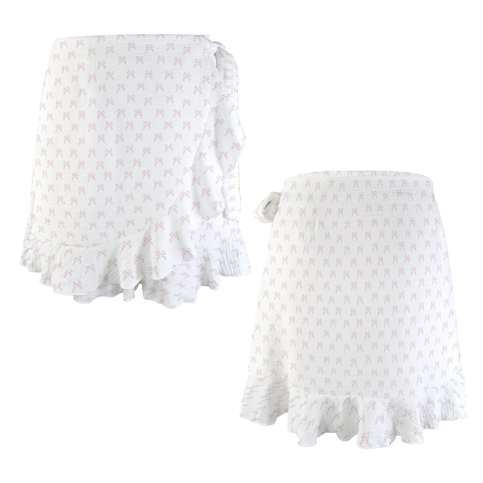 Ruffle Side Tie Skirt - Collection 1 - Rococo Blush Petite