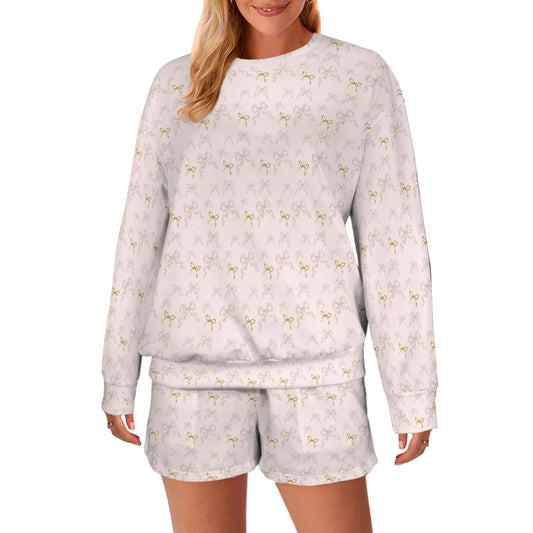 Sweatshirt & Shorts Set - Collection 1 - Rococo Blush