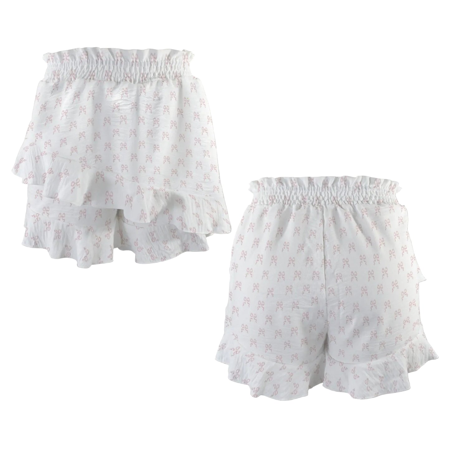 Ruffle Front Shorts - Collection 1 - Rococo Blush Petite