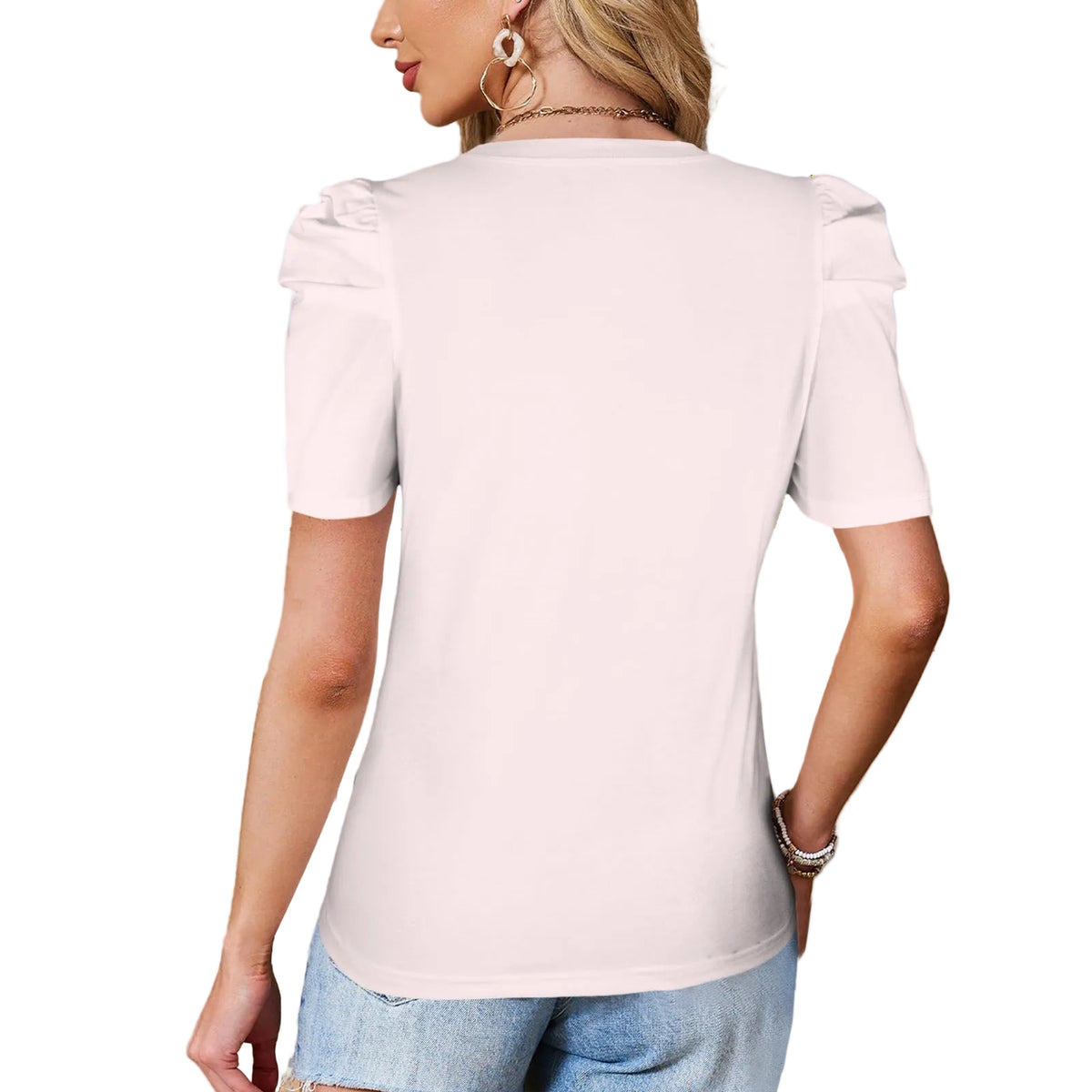 Puffy Sleeve Top - Mignard
