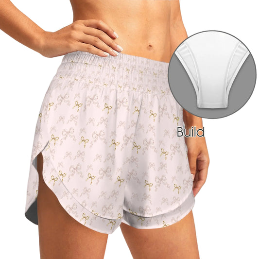 Flared Layered Shorts - Collection 1 - Rococo Blush