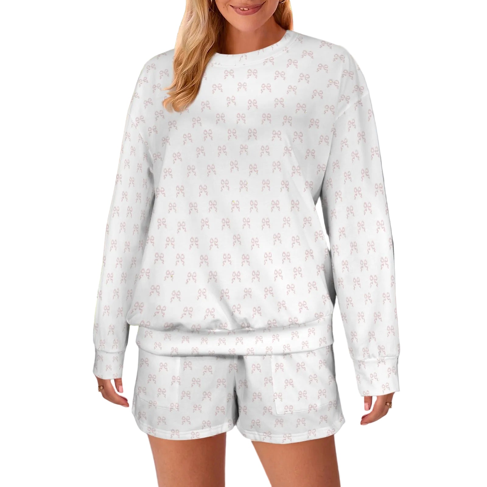Sweatshirt & Shorts Set - Collection 1 - Rococo Blush Petite