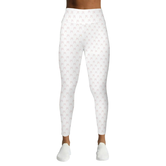 Bow Tie Leggings - Collection 1 - Rococo Blush Petite
