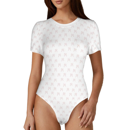 Short Sleeve Bodysuit - Rococo Blush Petite